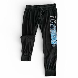 NFL Carolina Panthers Women's Black Blue Joggers Size Large